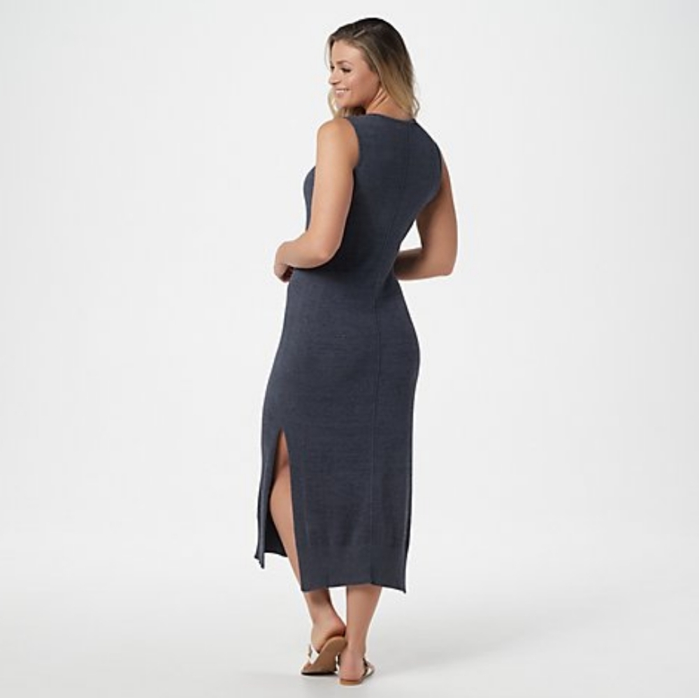 - Barefoot Dreams chic dress. FADED ROSE - Picture 2 of 3